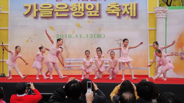 제5회 가을 은행나무 축제에 참가-밸리댄스 ,발레, 피아노
