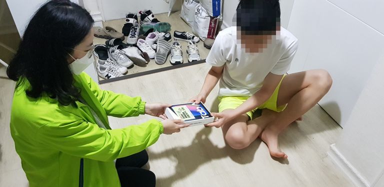 코로나19온라인 개학 대비 학습용 노트북 및 테블릿pc 전달^^